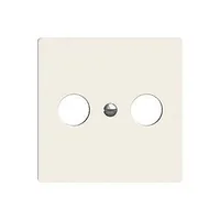 Feller EDIZIOdue R/TV für Antennendosen - Detailfarbe: Weiss - Serie: EDIZIOdue - Typ: Abdeckset