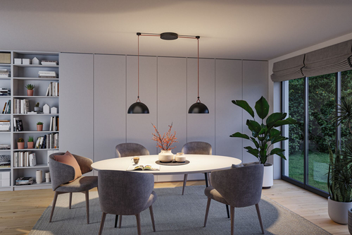 Paulmann ULine Pendel Bol 300 mm, 3000 K, 90 Ra, Aluminium, Schwarz - Detailfarbe: Schwarz - Lampensockel: LED fest verbaut - Smart Home: Ja - Lichtfarbe: Warmweiss - Lichtstärke: 1245 lm - Dimmbar: nicht dimmbar