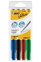 BIC Velleda 1741 marker 4 pc(s) Bullet tip Black, Blue, Green, Red