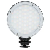 Godox Videoleuchte R1 Round RGB Mini - Farbtemperatur Kelvin: 2500 bis 8500 K - Lichtfarbe: Kaltweiss/Tageslichtweiss (KW) - Neutralweiss (NW) - Warmweiss (WW) - Farbe: Schwarz