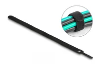Delock Klettkabelbinder Schwarz 250 mm x 12 mm, 10 Stück - Breite: 12 mm - Länge: 250 mm - Produkttyp: Klettkabelbinder - Ausstattung Kabelmanagement: Wiederverwendbar - Haftend - Verpackungseinheit: 10 Stück - Material: Kunststoff