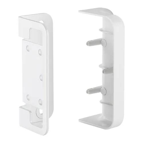 InLine Slatwall Befestigungswinkel für Wandhalterung Panel - weiß - 2er-Set