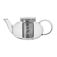 LEONARDO Teekanne Moon 1.2 l, Transparent - Material: Borosilikatglas - Filtertyp: Edelstahlfilter - Fassungsvermögen: 1.2 l - Kompatible Kochfelder: Manuell - nicht für Kochfelder