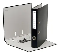 novooo. Pro Ordner 4 cm 28.5 cm, Schwarz - Zusatzfächer: Nein - Anzahl Ringe: 2 - Breite: 28.5 cm - Detailfarbe: Schwarz