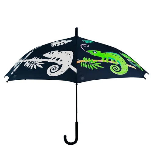Esschert Design Schirm Chamäleon Mehrfarbig - Schirmtyp: Langschirm - Nachhaltigkeit: Nicht angegeben - Sportart: Lifestyle - Outdoor - Farbe: Mehrfarbig - Länge: 69.3 cm - Schirm-Eigenschaften: Keine