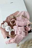 Oykami Baby Geschenkbox Rosa Palermo Hase - Material: Plüsch - Holz - Detailfarbe: Hellrosa - Rosa