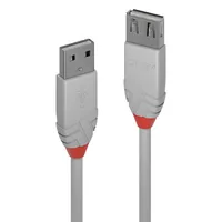 LINDY Anthra Line USB Cable -  USB 2.0 -  USB/A-USB/A M-F -  1m -  grey