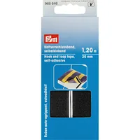 Prym Klettbandverschluss 1.2 m selbstklebend, Schwarz - Breite: 20 mm - Länge: 1.2 m - Ausstattung Kabelmanagement: Selbstklebend - Produkttyp: Verschluss - Verpackungseinheit: 1 Stück - Material: Polyamid (PA)