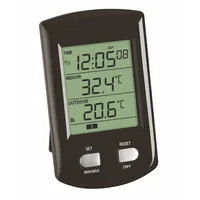 TFA Dostmann Funk-Thermometer RATIO Grau-Metallic - Detailfarbe: Grau - Anwendungsbereich: Temperaturmessung - Typ: Thermometer