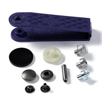 Prym Druckknöpfe Anorak Alteisen, 15 mm - Detailfarbe: Silbergrau
