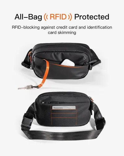 inateck Gürteltasche FB01002 black 24,5cm 14cm 5,5cm