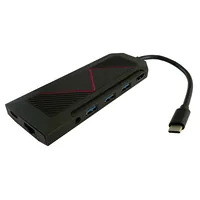 LC-Power LC-HUB-C-MULTI-6-RGB interface hub USB 3.2 Gen 2 (3.1 Gen 2) Type-C 5000 Mbit/s Black