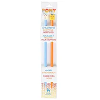 Pony Stricknadeln für Kinder Grösse 6, 18 cm - Material: Aluminium - Produkttyp: Stricknadel