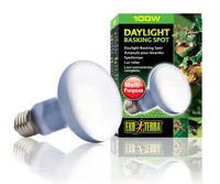 Exo Terra Terrarienlampe Daylight Basking Spot E27, R25/100W - Lampensockel: E27 - Lichtfarbe: Warmweiss (WW) - Gesamtleistung: 100 W - Lampentyp: Tageslichtlampe - UV-Lampe - Wärmelampe - Benötigt Vorschaltgerät: Nein - UV-Strahlung: UVA