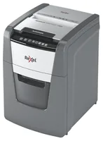 Rexel Optimum AutoFeed+ 100M P-5 - Vernichtbare Aktentypen: Papier - Heftklammern - Kreditkarten - Büroklammern - Schnittart: Microschnitt - Sicherheitsstufe: 5 - Schnittausgabe: 2 x 15 mm - Blattkapazität: 100 Seiten - Zufuhrautomatik: Ja