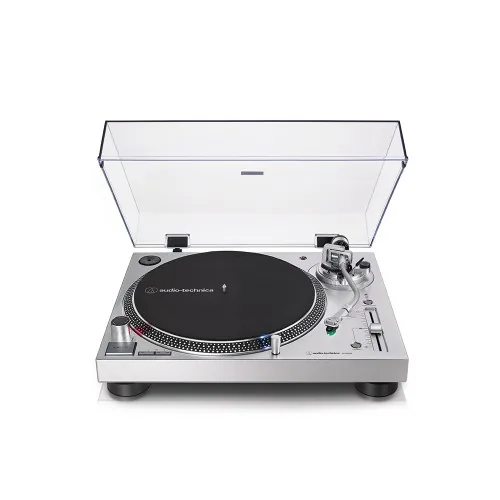 Audio-Technica AT-LP120X Direktangetriebener Plattenspieler, silber