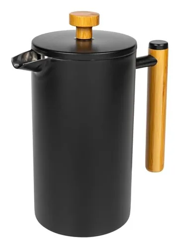 FURBER Kaffeebereiter 1 l, Schwarz - Materialtyp: Metall - Material: Edelstahl - Zubereitungssystem: French Press - Detailfarbe: Schwarz - Anzahl Tassen: 8 × - Fassungsvermögen: 1 l