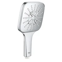 GROHE Handbrause Smartactive 130 Cube EcoJoy - Art: Handbrause - Anschluss: 1/2 - Farbe Siebplatte: Grau - Farbe: Chrom - Material: Kunststoff - Wassersparend: Ja