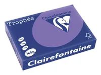 Clairefontaine Kopierpapier Trophée Colored Copy FSC A4, Violett, 160 g/m² - Geeignet für Drucker: Universal - Grammatur: 160 g/m² - Papiertyp: Kopierpapier - Materialeigenschaften: FSC®-zertifiziert - Verpackungseinheit: 250 Stück - Papierformat: A4