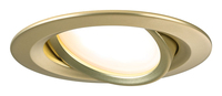 Paulmann Einbauleuchte LED Nova Coin 3-Set Gold - Leuchten Kategorie: Einbauleuchte - Betriebsart: Netzbetrieb - Lampensockel: LED fest verbaut - Farbtemperatur Kelvin: 2700 K - Gesamtleistung: 18 W - Farbwiedergabeindex CRI: 85