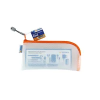 HERMA Etui Mesh Bag 23 x 11 cm, Orange/Weiss - Breite: 23 cm - Höhe: 11 cm - Gefüllt: Nein - Etui-Art: Etui - Material: EVA - Detailfarbe: Weiss - Orange