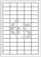 Avery Zweckform Universal-Etiketten LR3666 38 x 21.2 mm, 100 Blatt - Klebehaftung: Stark haftend - Drucker Kompatibilität: Laser - Inkjet - Anzahl Blatt: 100 × - Papierformat: A4 - Anzahl Etiketten: 6500 - Etikettengrösse: 38 x 21.2 mm