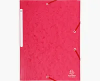 Exacompta Gummibandmappe Maxi A4 Rot - Typ: Gummibandmappe - Ausstattung: Gummiband - Detailfarbe: Rot - Material: Karton