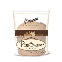 Zweifel Merranea Panettoncino Classico 80 g - Produkttyp: Kuchen - Nährwertangabe pro: 100 g - Energiegehalt (in kj): 1530 KJ - Energiegehalt (in kcal): 365 Kcal - Fett: 14 g - Gesättigte Fettsäuren: 9 g