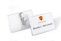 DURABLE Namensschild mit Clip 25 x 90x54 mm - Detailfarbe: Transparent - Höhe: 54 mm - Material: Kunststoff