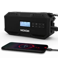Noxon DAB+ Radio Dynamo Solar 411 Schwarz - Widerstandsfähigkeit: IPX5 - Radio Tuner: DAB+ - FM - Stromversorgung: Akkubetrieb - Solarbetrieb - USB - Detailfarbe: Schwarz - Streaming Formate: Keine - Ausstattung: Batteriestandanzeige - Display - Schlummer