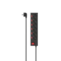 Hama 00223158 Verlängerungskabel/Steckdosenleiste 1,4 m 6 AC-Ausgänge Schwarz