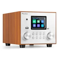 Audizio DAB+ Radio Vieste Silber - Radio Tuner: FM - DAB+ - Stromversorgung: Netzbetrieb - Detailfarbe: Silber - Ausstattung: Sleep-Timer - Display - Weckfunktion - Schlummerfunktion - Fernbedienung - Senderspeicher - Typ: Tischradio