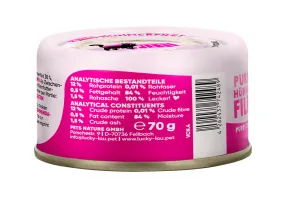 Lucky Lou Nassfutter Extra Food Hühnerfilet in Gelée, 70 g - Tierbedürfnis: Kein besonderes Bedürfnis - Geschmacksrichtung: Geflügel - Zertifikate: Keine Zertifizierung - Fleischsorte: Huhn - Packungsgrösse: 70 g - Futtereigenschaft: Getreidefrei - Ohne k