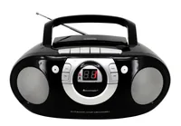 soundmaster Radio/CD-Player SCD5100SW Schwarz - Radio Tuner: FM - Stromversorgung: Batteriebetrieb - Netzbetrieb - Detailfarbe: Schwarz - Ausstattung: Kassettendeck - CD-Player - Typ: Portabler Radio