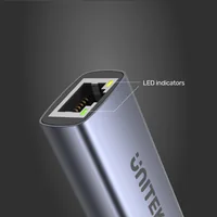 Unitek USB-C - RJ45 adapter, 1GBPS, PD 100W