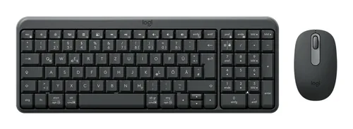 Logitech MK250 keyboard Mouse included Universal RF Wireless + Bluetooth QWERTZ German Graphite