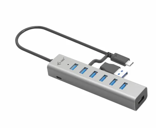 I-TEC USB-C -  Charging -  Metal -  HUB -  7 Port -  without power adapter