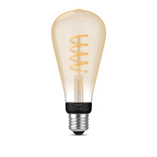 Philips Hue White Ambiance E27 Einzelpack Giant Edison Filament 550 lm - Energieeffizienzklasse: G - Lampensockel: E27 - Protokoll: Bluetooth - ZigBee - Smart Home: Kompatibel - Farbtemperatur Kelvin: 4000 K - Gesamtleistung: 7 W