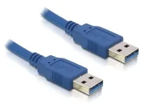Delock USB 3.0-Kabel  USB A - USB A 1 m - Kabeltyp: Anschlusskabel - Detailfarbe: Blau - USB Standard: 3.0/3.1/3.2 Gen 1 (5 Gbps) - Länge: 1 m - USB Anschluss 2 (Endgerät): USB A - Geschlecht Anschluss 2 (Endgerät): Male (Stecker)
