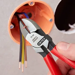 KNIPEX Seitenschneider schwarz atramentiert poliert 160 mm