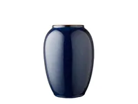 Bitz Vase 20 cm Dunkelblau - Assortiert: Nein - Höhe: 20 cm - Detailfarbe: Dunkelblau - Detailmaterial: Steingut - Grundmaterial: Keramik