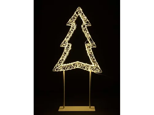 COCON LED-Tannenbaum 3D, Metall, klein - Betriebsart: Netzbetrieb - Fernbedienung: Nein - Aussenanwendung: Ja - Anwendungszweck: Stehend - Timerfunktion: Nein - Set: Nein