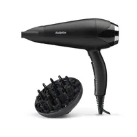 Babyliss Haartrockner Turbo Smooth D572DCHE - Typ: Trockner - Diffusor: Ja - Klappbarer Griff: Nein - Spannungsanpassung: Nein - Detailfarbe: Schwarz - Silber - Ionentechnologie: Ja