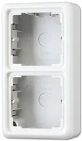 Jung CD 582 A WW Aufputz-Kappe 2f mit Rahmen