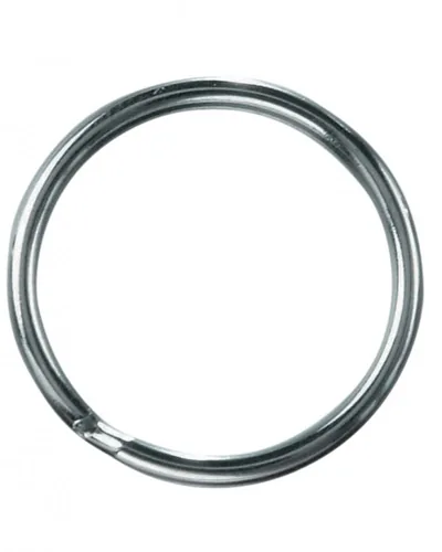 Glorex Schlüsselring 25 mm, 50 Stück - Motiv: Ohne Motiv - Detailfarbe: Silber