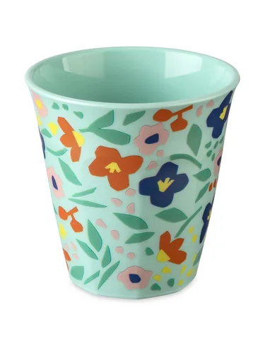 Koziol Trinkbecher Nora S Blooms 150 ml, 1 Stück, Sweet Green - Glas Typ: Trinkbecher - Material: Biozirkulärer Kunststoff - Detailfarbe: Grün - Höhe: 8 cm - Verpackungseinheit: 1 Stück - Volumen: 150 ml