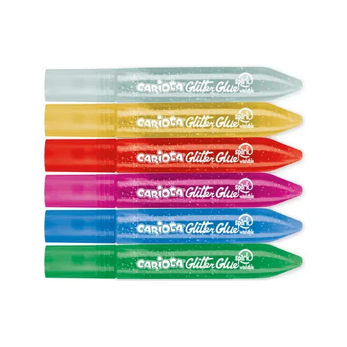 Carioca Glitzerstift Glitter Glue Spark 6 Stück, mehrfarbig - Strichstärke: Keine Angabe - Set: Ja - Verpackungseinheit: 6 Stück - Eigenschaft-Stift: Glitzer - Anwender: Kinder - Schule - Fasermaler & Fineliner Art: Glitzerstift