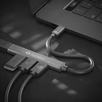 sonero S-UH110-001 interface hub USB 3.2 Gen 1 (3.1 Gen 1) Type-C 5000 Mbit/s Black, Grey