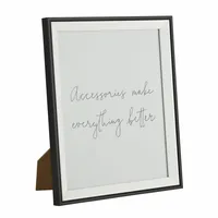 EGLO Bilderrahmen Renabie Basic Schwarz, 20 x 25 cm - Detailfarbe: Schwarz - Bildformat: 20 x 25 cm - Rahmenformat: 23 x 28 cm - Detailmaterial: Glas - Mitteldichte Holzfaserplatte (MDF) - Grundmaterial: Glas - Holz