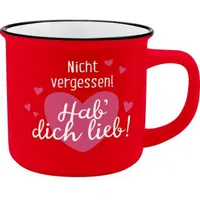Sheepworld Universaltasse Nicht vergessen! 350 ml , 1 Stück - Material: Keramik - Tassen Typ: Universaltasse - Ausstattung: Henkel - Detailfarbe: Rot - Verpackungseinheit: 1 Stück - Volumen: 350 ml